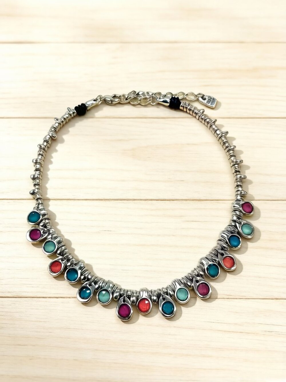 UNo de 50 colored crystal irregular bead necklace, cool style